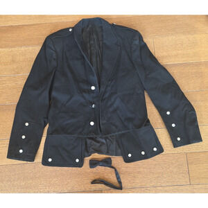 Men Scottish Prince Charlie Kilt Traditional Jacket Waistcoat Bagpipes Costume